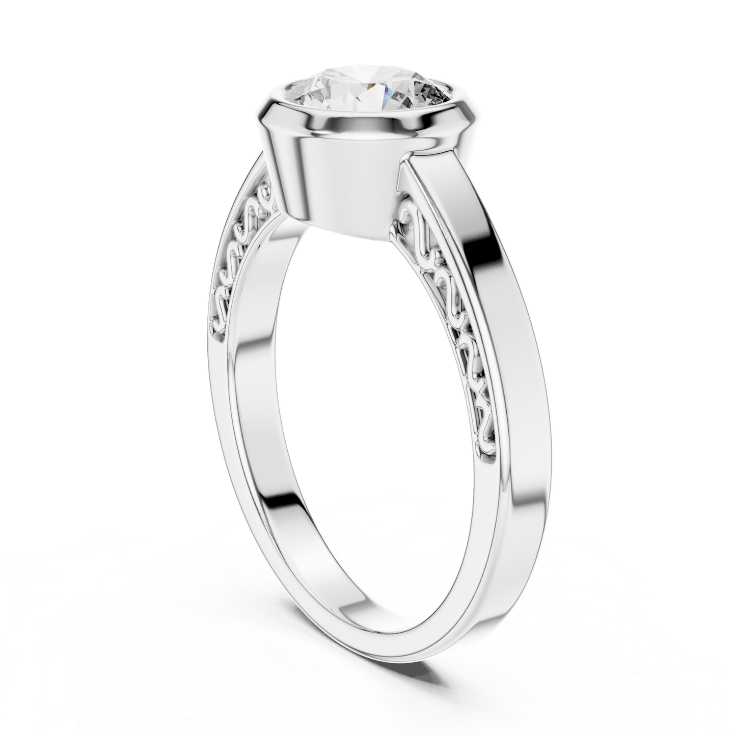 White gold round diamond bezel gallery ring design
White gold round bezel diamond gallery profile
Round diamond bezel gallery ring in white gold
Bezel set round diamond gallery ring design
White gold round diamond gallery setting ring
Round brilliant bezel gallery diamond white gold
White gold gallery bezel diamond ring profile
Round diamond gallery setting white gold design
White gold bezel gallery ring angled profile
Round diamond white gold gallery ring design