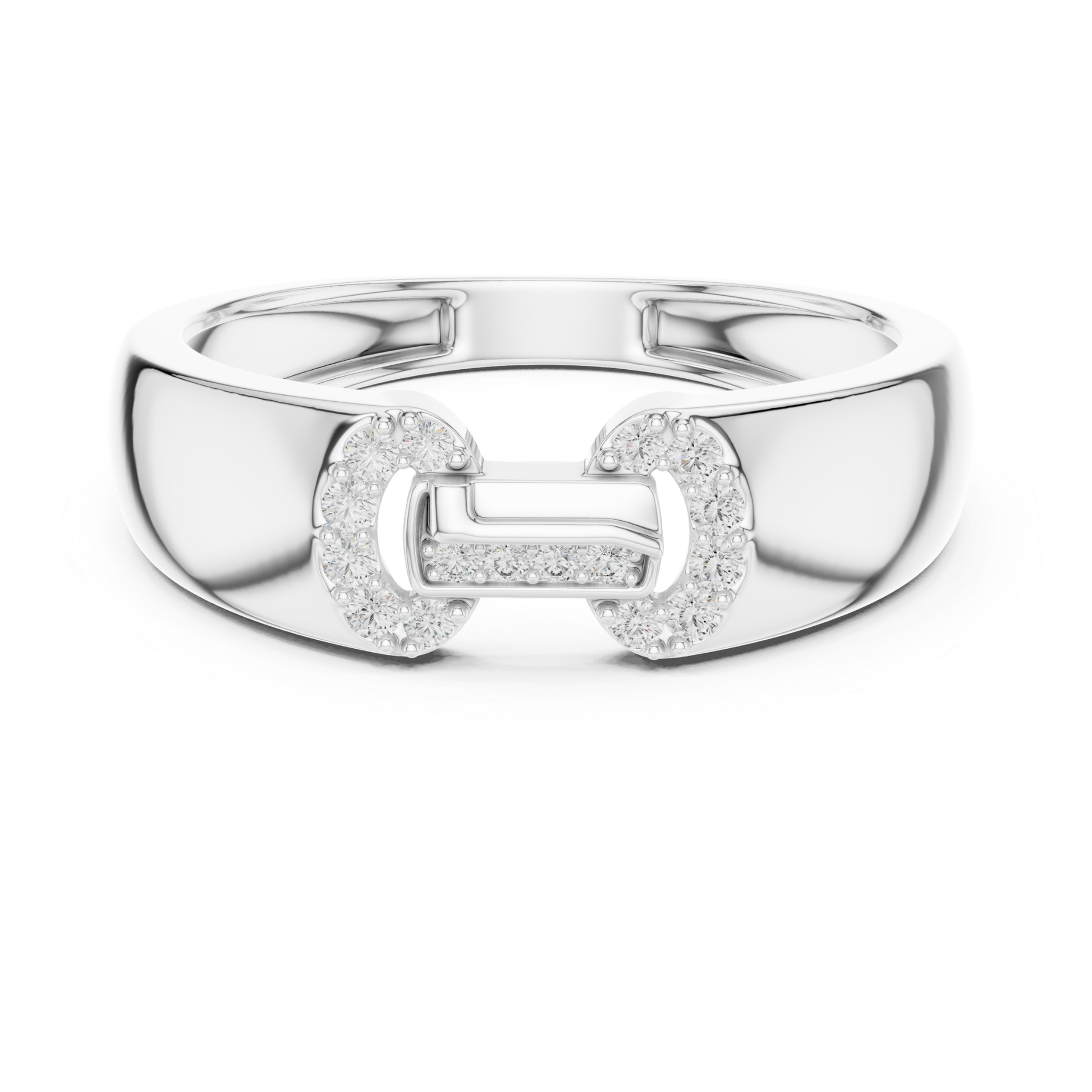 White gold round diamond buckle band ring for women
Modern white gold round diamond statement band ring
Polished white gold diamond buckle style ring
Round diamond white gold fashion band ring
Luxury white gold geometric diamond band ring
Minimal white gold round diamond wide band ring
Contemporary white gold diamond buckle ring design
Sleek white gold round diamond open buckle ring
Elegant white gold diamond accented band ring
White gold bold round diamond designer band ring