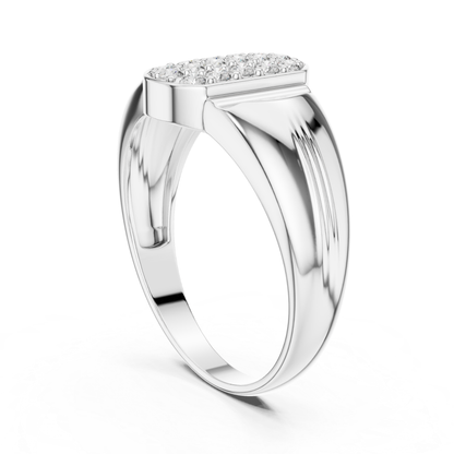 White gold diamond signet ring
Rear angled view of diamond cluster ring in white gold
White gold cluster ring with tapered band rear profile
Polished white gold ring with raised top rear view
Round cut diamond ring with rear angled white gold band
White gold fashion ring with bold rear design
Elegant rear angled view of white gold cluster ring
Modern white gold signet ring with side profile
Luxury white gold diamond ring with polished rear finish
White gold multi diamond ring with tapered rear shank