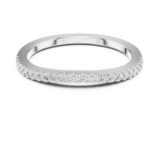 Front view diamond eternity band in white gold
White gold pave diamond stacking ring front profile
Minimal diamond eternity ring in white gold front view
White gold wedding band with round diamond row
Slim diamond band ring in white gold front angle
White gold half eternity diamond ring for women
Classic pave diamond band in white gold front view
White gold minimalist diamond stacking band ring
Delicate white gold diamond eternity wedding band
Round diamond eternity band in white gold front profile