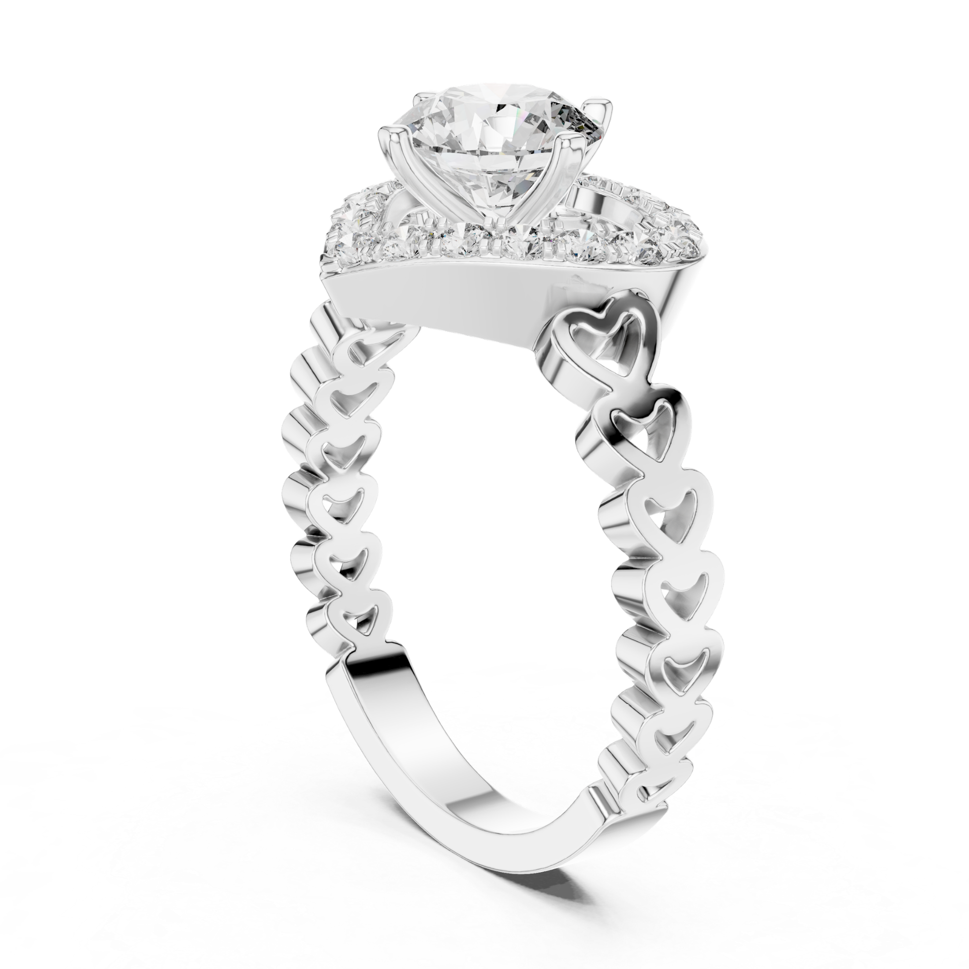 White gold heart halo ring gallery view design
Gallery view round diamond heart halo gold ring
White gold heart diamond ring under gallery view
Heart halo gallery setting with round diamond
White gold diamond heart ring gallery profile
Open gallery heart halo diamond ring design
White gold elevated heart halo ring setting
Round diamond heart gallery ring side angle
White gold heart halo ring mounting design
Cathedral style heart halo diamond ring view