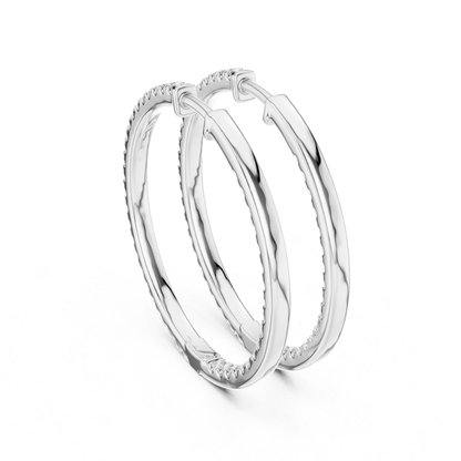 White gold diamond hoop earrings angled back view
Elegant white gold hoop earrings with diamond accents
Classic white gold hoops with round diamonds
Minimal white gold diamond hoop earrings design
Fine jewelry white gold hoop earrings for women
Luxury white gold hoops with diamond detailing
Sleek white gold hoop earrings with diamonds
Everyday white gold diamond hoop earrings style
Modern white gold hoop earrings with diamond row
Stylish white gold hoop earrings with round diamond accents