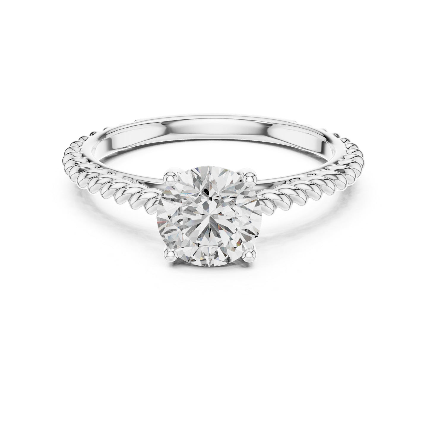 White gold round diamond rope band ring
White gold round solitaire rope band ring
Round diamond rope band ring in white gold
White gold four prong round diamond ring
Round brilliant diamond rope band solitaire ring
Polished white gold round diamond rope ring
White gold twisted rope band diamond ring
Classic round diamond rope band gold ring
White gold solitaire ring with rope band detail
Round diamond white gold rope band ring