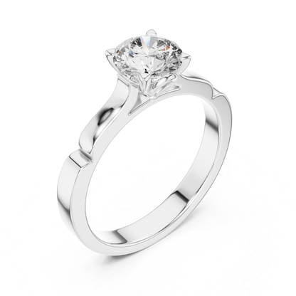 White gold round cut textured band diamond ring angled view
White gold round cut engraved band diamond ring angled
Polished white gold round cut textured band ring
White gold four prong round cut textured ring
White gold textured band round cut solitaire ring
Classic white gold textured round cut diamond ring
Elegant white gold engraved band diamond ring
Minimal white gold round cut textured band ring
Fine white gold textured band solitaire ring
White gold round cut polished textured band ring