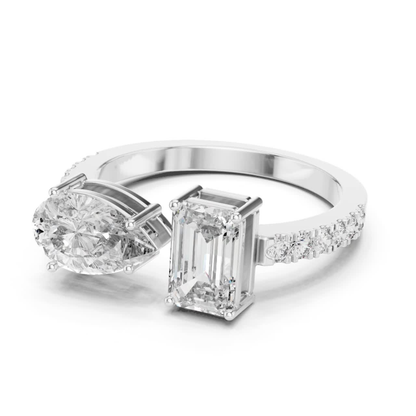 White gold toi et moi diamond ring side view
Side view of white gold toi et moi ring
White gold emerald and marquise diamond ring side
Two stone diamond ring side view in white gold
White gold emerald cut and marquise ring
Side angle white gold two stone diamond ring
White gold bypass diamond ring side profile
Emerald and marquise diamond ring in white gold
White gold dual diamond ring side angle
White gold toi et moi engagement ring side view