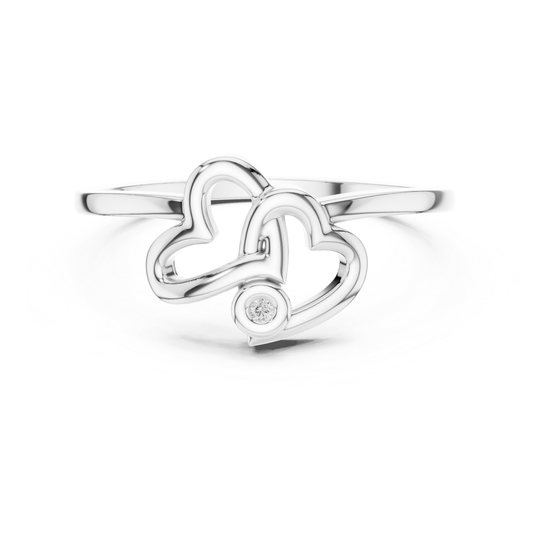 Minimal white gold heart diamond ring
Open heart white gold ring with bezel diamond
Modern double heart white gold ring
Elegant heart shape white gold diamond ring
Contemporary white gold love knot ring
Fine white gold heart wrap ring with diamond
Romantic white gold open heart ring
Stylish white gold heart band with round stone
Minimalist double heart diamond ring
Twisted heart white gold ring design