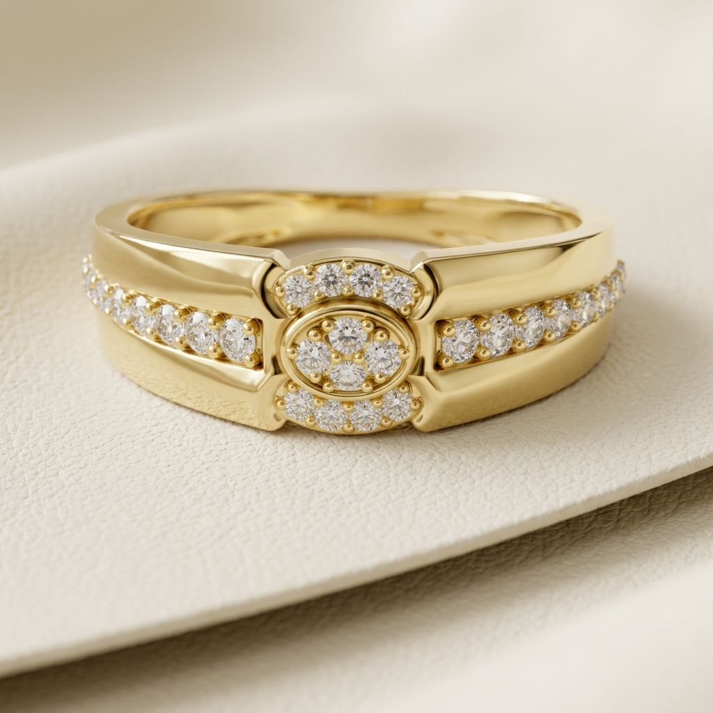 Yellow Gold Oval Center Diamond Band
Oval Center Diamond Band Modern Design
Yellow Gold Statement Diamond Band
Oval Pave Diamond Band Fine Jewelry
Geometric Oval Diamond Band
Yellow Gold Wide Diamond Band
Oval Diamond Ring Contemporary Style
Gold Diamond Band Daily Wear
Yellow Gold Pave Diamond Band
Oval Center Diamond Ring Elegant Look