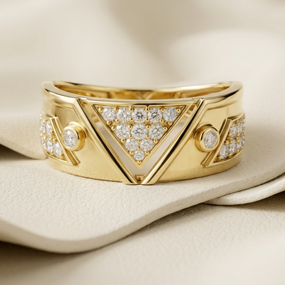 Yellow Gold Triangle Geometric Diamond Band
Geometric Triangle Diamond Band Modern Design
Yellow Gold Diamond Statement Band
Triangle Pave Diamond Band Ring
Geometric Diamond Band Fine Jewelry
Yellow Gold Wide Diamond Band
Triangle Diamond Ring Contemporary Style
Geometric Gold Diamond Band Daily Wear
Yellow Gold Pave Diamond Band
Triangle Geometric Diamond Ring Elegant Look