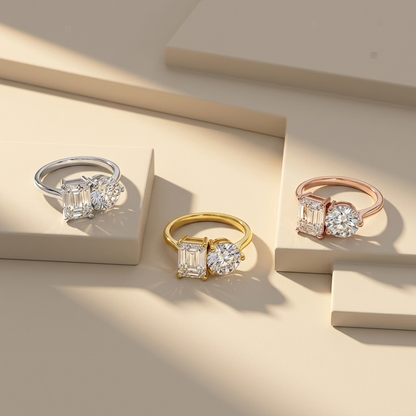 Yellow White Rose Gold Diamond Ring Collection
Emerald Pear Toi Et Moi Ring Collection
Three Gold Diamond Ring Options
Emerald Cut Pear Diamond Ring Trio
Yellow White Rose Gold Engagement Rings
Toi Et Moi Diamond Ring Metal Choices
Emerald Pear Diamond Ring Color Options
Diamond Ring Available Three Metals
Emerald Pear Bridal Ring Collection
Yellow White Rose Gold Ring Display