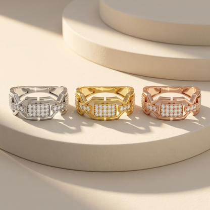 Yellow White Rose Gold Geometric Pave Diamond Band Collection
Geometric Diamond Band Three Metal Options
Yellow White Rose Gold Diamond Band Collection
Geometric Pave Diamond Band Metal Choices
Wide Diamond Band Three Gold Colors
Yellow White Rose Gold Statement Band
Geometric Openwork Diamond Band Collection
Diamond Band Available Three Metals
Yellow White Rose Gold Ring Display
Geometric Pave Diamond Band Color Options