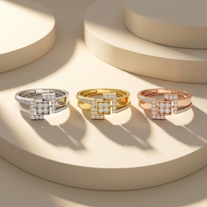 Yellow White Rose Gold Square Geometric Diamond Ring Collection
Square Geometric Diamond Ring Three Metal Options
Yellow White Rose Gold Diamond Ring Collection
Square Pave Diamond Ring Metal Choices
Geometric Diamond Ring Three Gold Colors
Yellow White Rose Gold Statement Ring
Square Frame Diamond Ring Collection
Diamond Ring Available Three Metals
Yellow White Rose Gold Ring Display
Square Geometric Diamond Ring Color Options