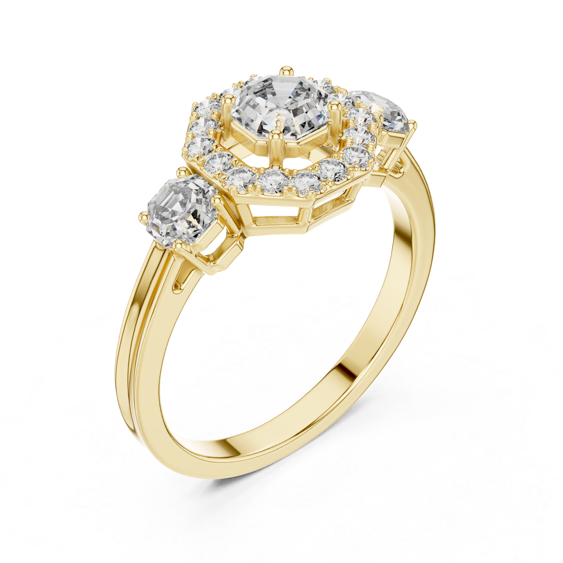 Yellow gold Asscher halo diamond ring angled profile
Yellow gold halo Asscher diamond ring side angle
Angled profile yellow gold Asscher halo ring
Yellow gold Asscher halo ring with side diamonds
Yellow gold diamond halo ring angled profile
Asscher halo diamond ring yellow gold side angle
Yellow gold halo diamond ring profile display
Yellow gold Asscher ring with halo setting
Yellow gold halo engagement ring angled profile
Yellow gold Asscher diamond ring side profile