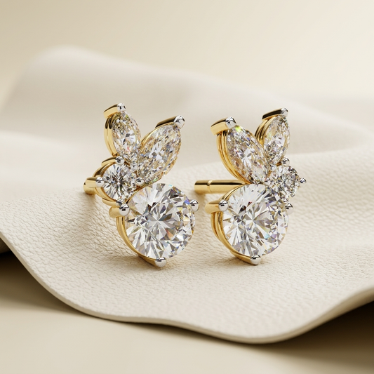 Yellow Gold Butterfly Diamond Stud Earrings Featuring Marquise And Round Cut Diamonds
Elegant Butterfly Diamond Stud Earrings Crafted In A Polished Yellow Gold Finish
Premium Diamond Stud Earrings With A Butterfly Inspired Marquise Diamond Design
Luxury Yellow Gold Diamond Earrings Showcasing Brilliant Round And Marquise Stones
Fine Jewelry Butterfly Stud Earrings Designed With Sparkling White Diamonds
Sophisticated Yellow Gold Diamond Stud Earrings With A Nature Inspired Style
High Quality Butterfly Diamon