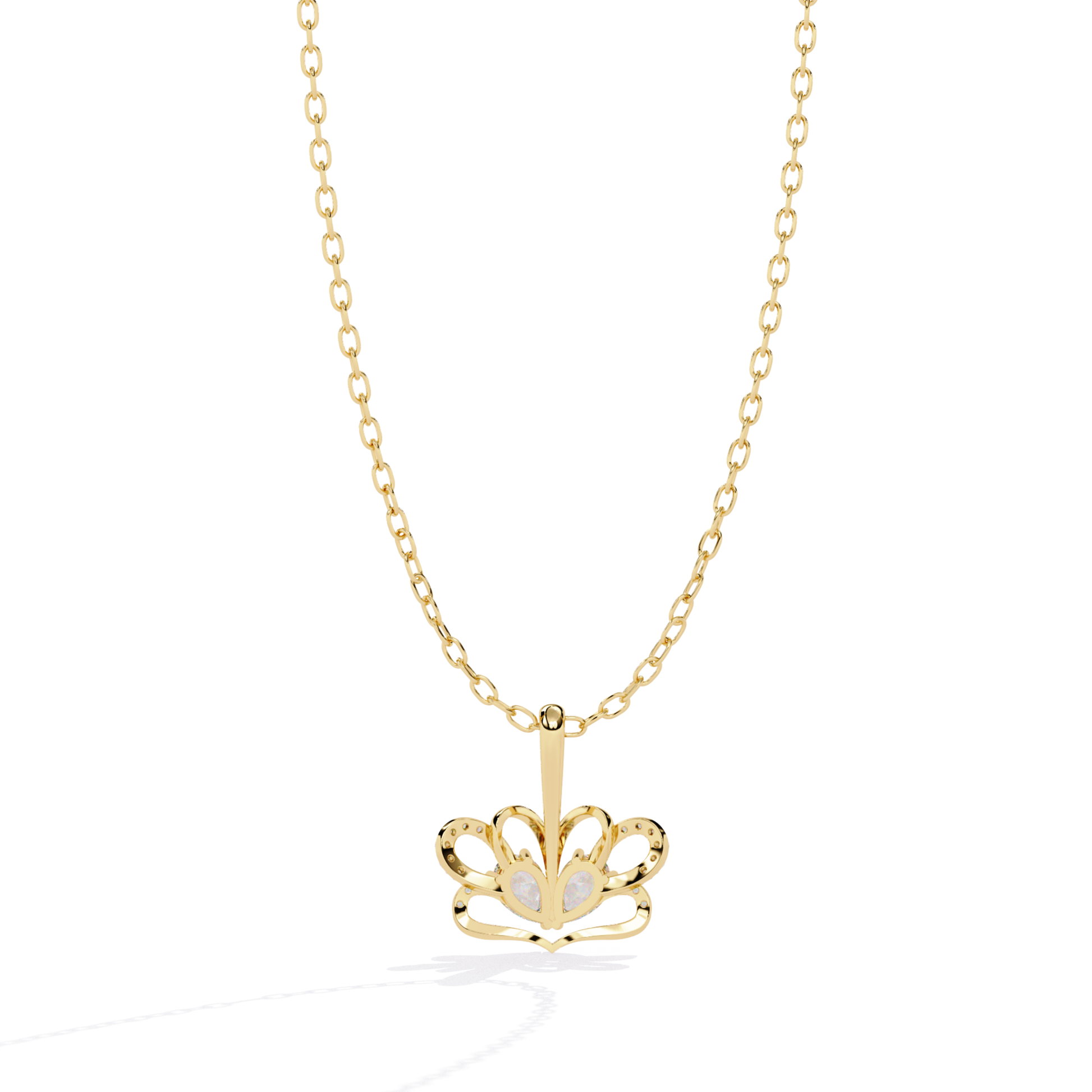 Yellow gold butterfly pear round diamond pendant back view
Back view of butterfly pear round diamond pendant
Yellow gold butterfly pendant rear view
Butterfly pendant back with pear and round diamonds
Yellow gold pear round diamond necklace back view
Polished butterfly pendant reverse side
Rear profile of butterfly diamond pendant
Yellow gold mixed cut diamond pendant back
Butterfly pendant back detail in yellow gold
Yellow gold butterfly necklace reverse view