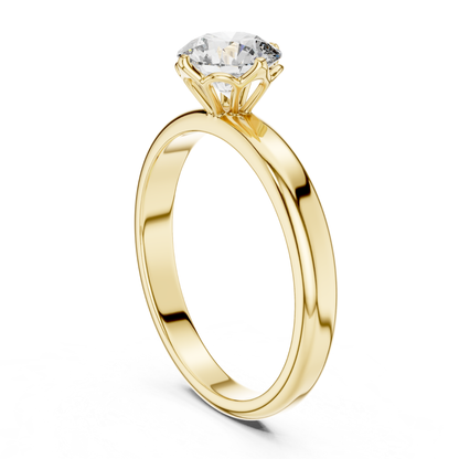 Yellow Gold Round Diamond Cathedral Mount Profile
Yellow Gold Round Diamond Elevated Gallery Design
Round Brilliant Diamond Ring With Slim Gold Shank
Yellow Gold Solitaire Ring Featuring Open Basket
Polished Gold Ring With Round Diamond Setting
Yellow Gold Fine Jewelry Ring With Raised Diamond
Classic Round Diamond Ring With Smooth Gold Band
Yellow Gold Elegant Ring With Secure Prong Setting
Round Diamond Gold Ring Featuring Open Gallery
Yellow Gold Refined Solitaire Ring Profile Design