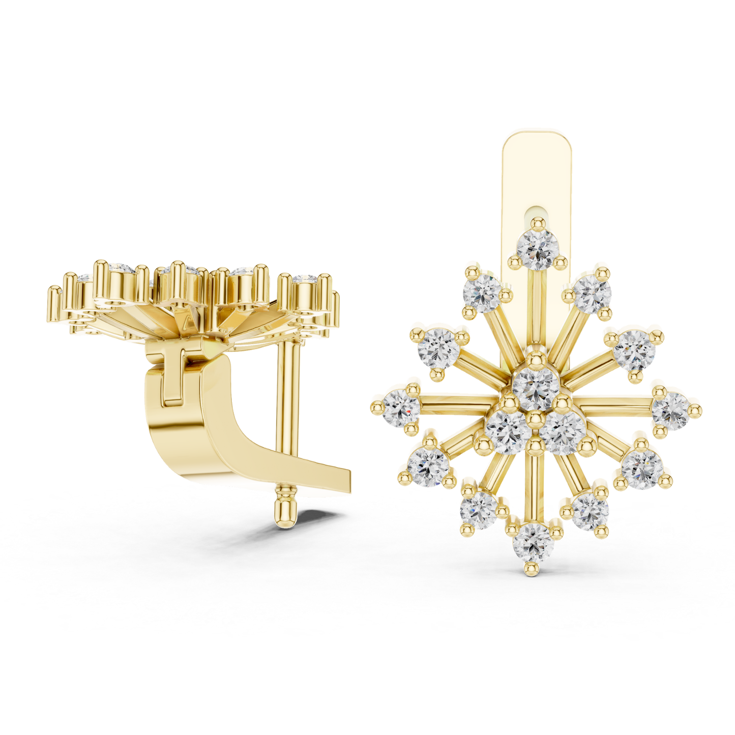 Yellow gold diamond sunburst earrings side front view
Yellow gold diamond starburst earrings side view
Yellow gold diamond cluster earrings front view
Sunburst diamond earrings yellow gold side profile
Round diamond multi stone earrings yellow gold front view
Yellow gold diamond stud earrings side angle
Diamond sunburst earrings yellow gold pair
Yellow gold diamond earrings side front view
Diamond cluster earrings yellow gold design
Yellow gold round diamond starburst earrings view