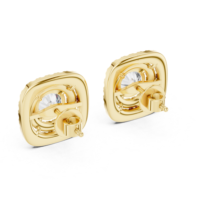 Yellow gold double halo diamond studs back view
Round diamond double halo earrings back view
Cushion halo diamond studs back profile
Yellow gold halo diamond earrings back view
Double halo round diamond studs back angle
Round diamond cluster earrings back view
Yellow gold diamond halo studs back profile
Cushion shape diamond earrings back view
Round center halo studs back angle
Double halo diamond earrings back view