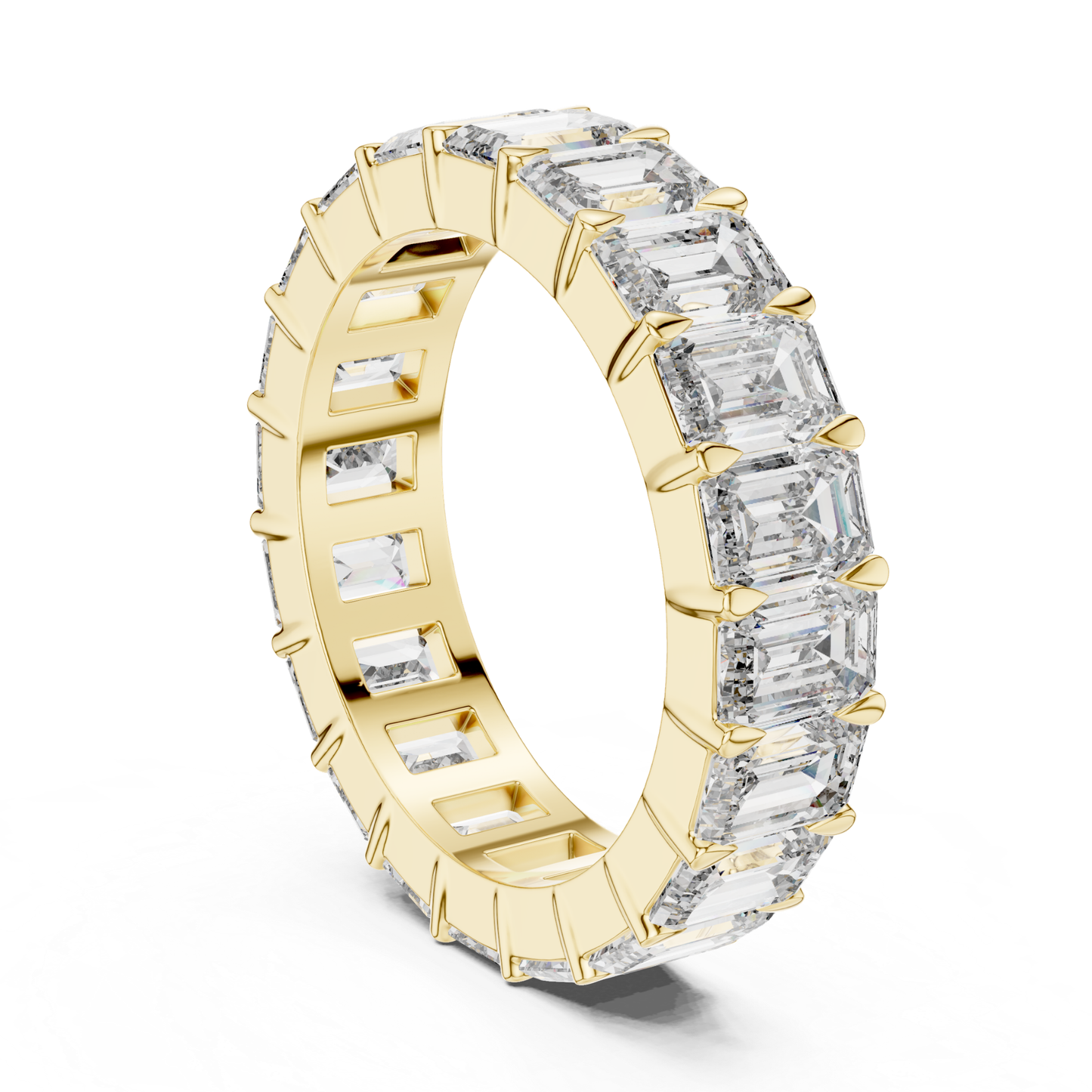 Yellow Gold Emerald Cut Diamond Ring Side Angle
Emerald Diamond Eternity Band Yellow Gold Side Angle
Yellow Gold Diamond Eternity Ring Angled View
Emerald Cut Diamond Band Yellow Gold Side Profile
Yellow Gold Full Eternity Diamond Ring Angle
Emerald Diamond Wedding Band Yellow Gold Angle
Yellow Gold Shared Prong Diamond Ring Angle
Emerald Cut Anniversary Ring Yellow Gold Angle
Yellow Gold Luxury Emerald Diamond Band Angle
Emerald Diamond Eternity Ring Yellow Gold Profile