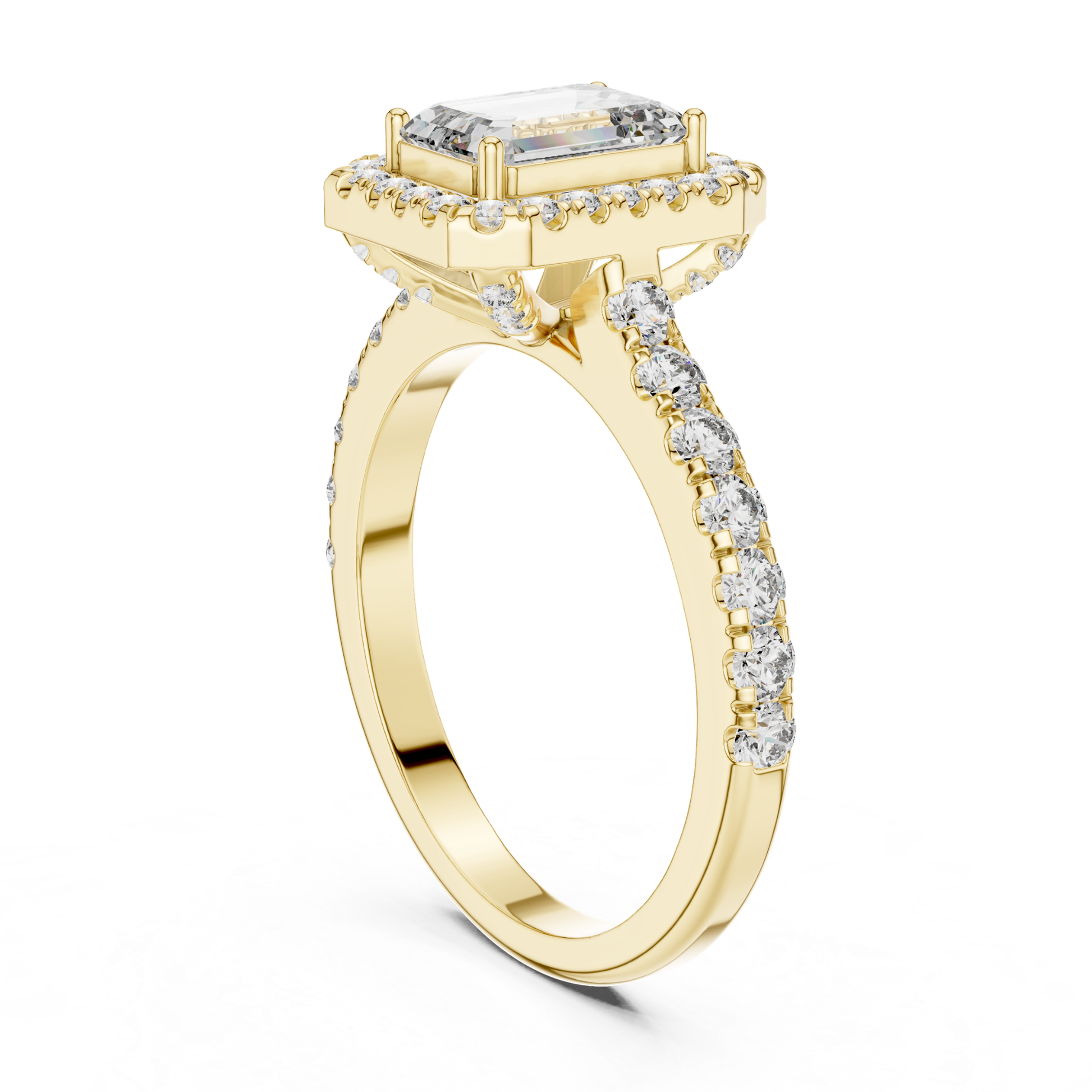 Yellow gold emerald cut diamond halo ring gallery view
Gallery view of yellow gold emerald cut diamond ring
Yellow gold emerald cut halo ring side gallery
Emerald cut diamond halo ring gallery profile
Yellow gold halo ring with emerald cut diamond gallery
Yellow gold emerald cut diamond ring side setting
Emerald cut halo engagement ring gallery view
Yellow gold emerald cut diamond ring profile angle
Yellow gold diamond halo ring side structure
Yellow gold emerald cut ring gallery detail