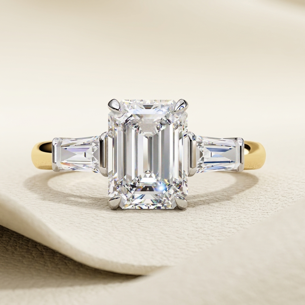 Yellow Gold Emerald Cut Diamond Three Stone Ring
Emerald Cut Diamond Ring With Tapered Side Stones
Three Stone Emerald Cut Diamond Yellow Gold Ring
Emerald Diamond Engagement Ring In Yellow Gold
Yellow Gold Ring With Emerald And Side Diamonds
Emerald Cut Center Diamond Three Stone Ring
Four Prong Emerald Cut Diamond Gold Ring
Yellow Gold Three Stone Emerald Diamond Ring
Emerald Cut Diamond Ring With Baguette Side Stones
Classic Yellow Gold Emerald Cut Diamond Ring