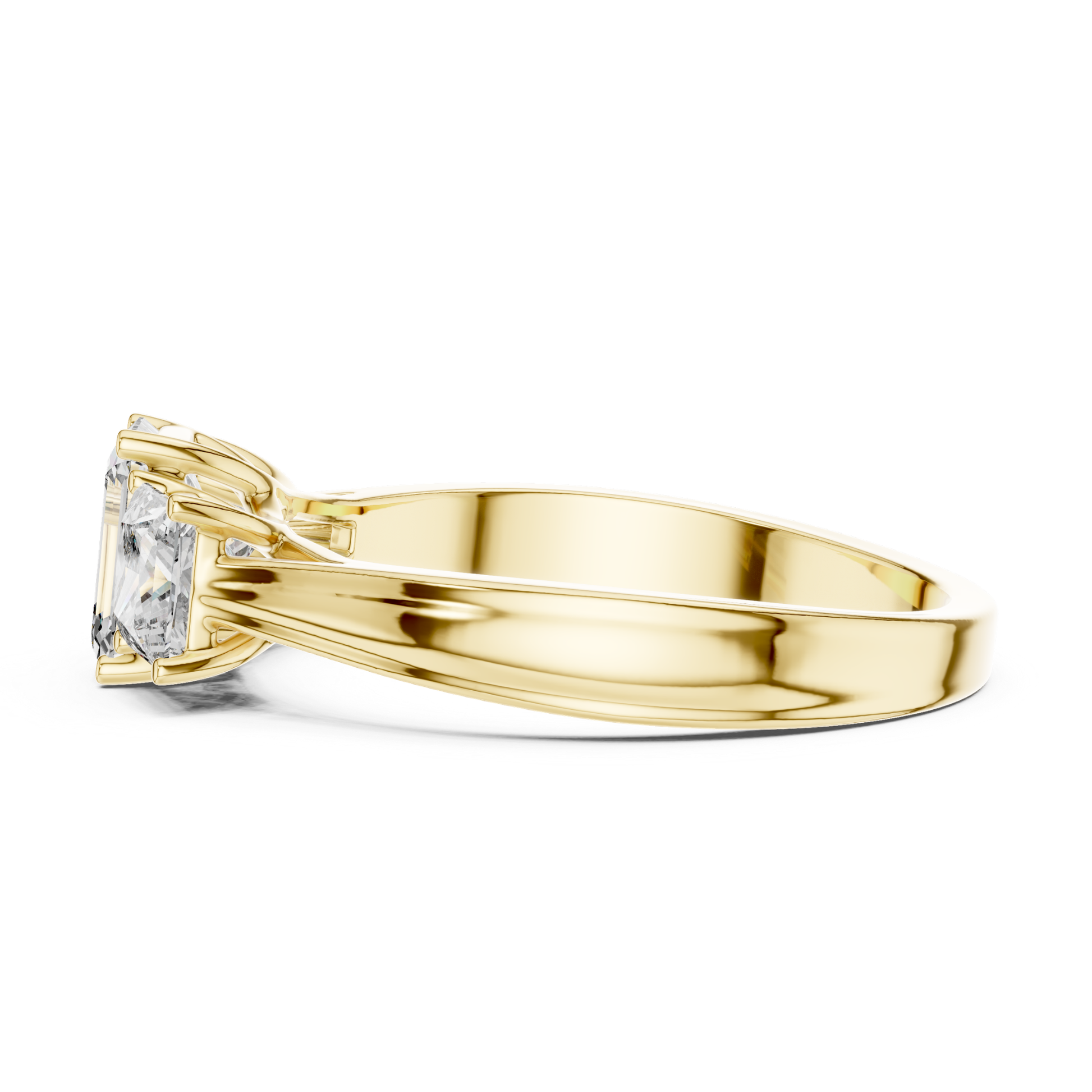 Yellow gold emerald cut princess side diamond ring side
Side view emerald cut princess side diamond ring
Yellow gold emerald center diamond ring profile
Emerald cut ring with princess side stones
Yellow gold three stone diamond ring side view
Polished emerald cut diamond ring yellow gold
Classic emerald cut princess diamond ring side
Emerald center ring with princess side diamonds
Yellow gold emerald cut bridal diamond ring
Minimal emerald cut three stone diamond ring