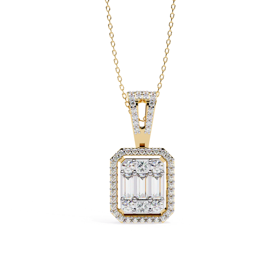 Yellow gold emerald halo diamond pendant
Luxury emerald cut diamond halo pendant in yellow gold
Elegant yellow gold emerald diamond pendant necklace
Fine jewelry emerald cut diamond pendant with halo setting
Sparkling yellow gold emerald halo diamond necklace
Premium emerald cut diamond pendant for women
Designer yellow gold halo pendant with emerald and round diamonds
Modern yellow gold emerald diamond pendant necklace
Timeless emerald halo diamond pendant in yellow gold
Classic yellow gold emerald cut dia
