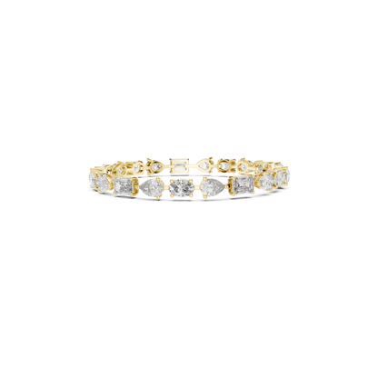 Center view yellow gold emerald oval pear diamond bracelet
Yellow gold bracelet with emerald oval pear diamonds
Mixed shape diamond bracelet center profile
Emerald oval pear diamond line bracelet
Yellow gold multi shape tennis bracelet
Oval pear emerald diamond bracelet design
Yellow gold bracelet with mixed cut diamonds
Center angle diamond tennis bracelet
Emerald pear oval diamond bracelet in yellow gold
Yellow gold designer mixed shape bracelet
