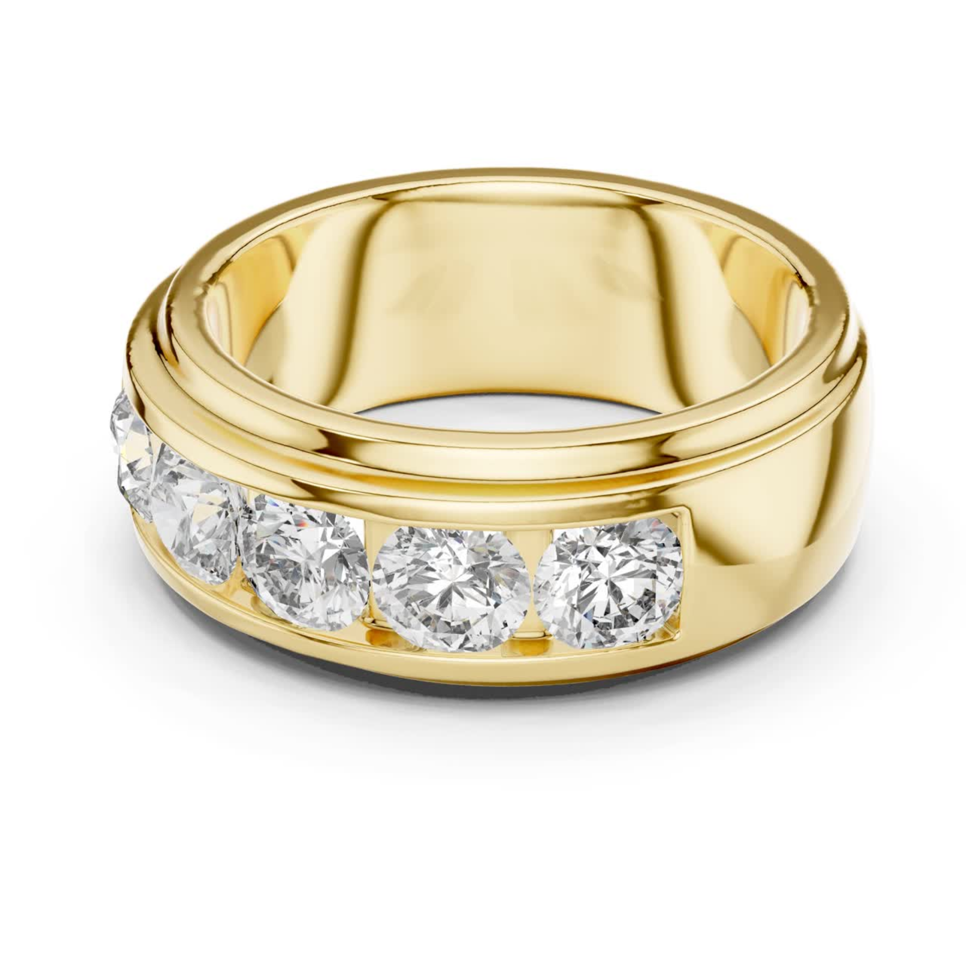 Yellow Gold Flush Set Round Diamond Ring
Wide Gold Band With Round Diamonds
Yellow Gold Partial Diamond Band Ring
Modern Gold Ring With Round Diamonds
Thick Yellow Gold Diamond Band
Round Diamond Flush Set Gold Ring
Polished Yellow Gold Wide Band Ring
Contemporary Yellow Gold Diamond Ring
Yellow Gold Channel Style Diamond Band
Bold Yellow Gold Round Diamond Ring