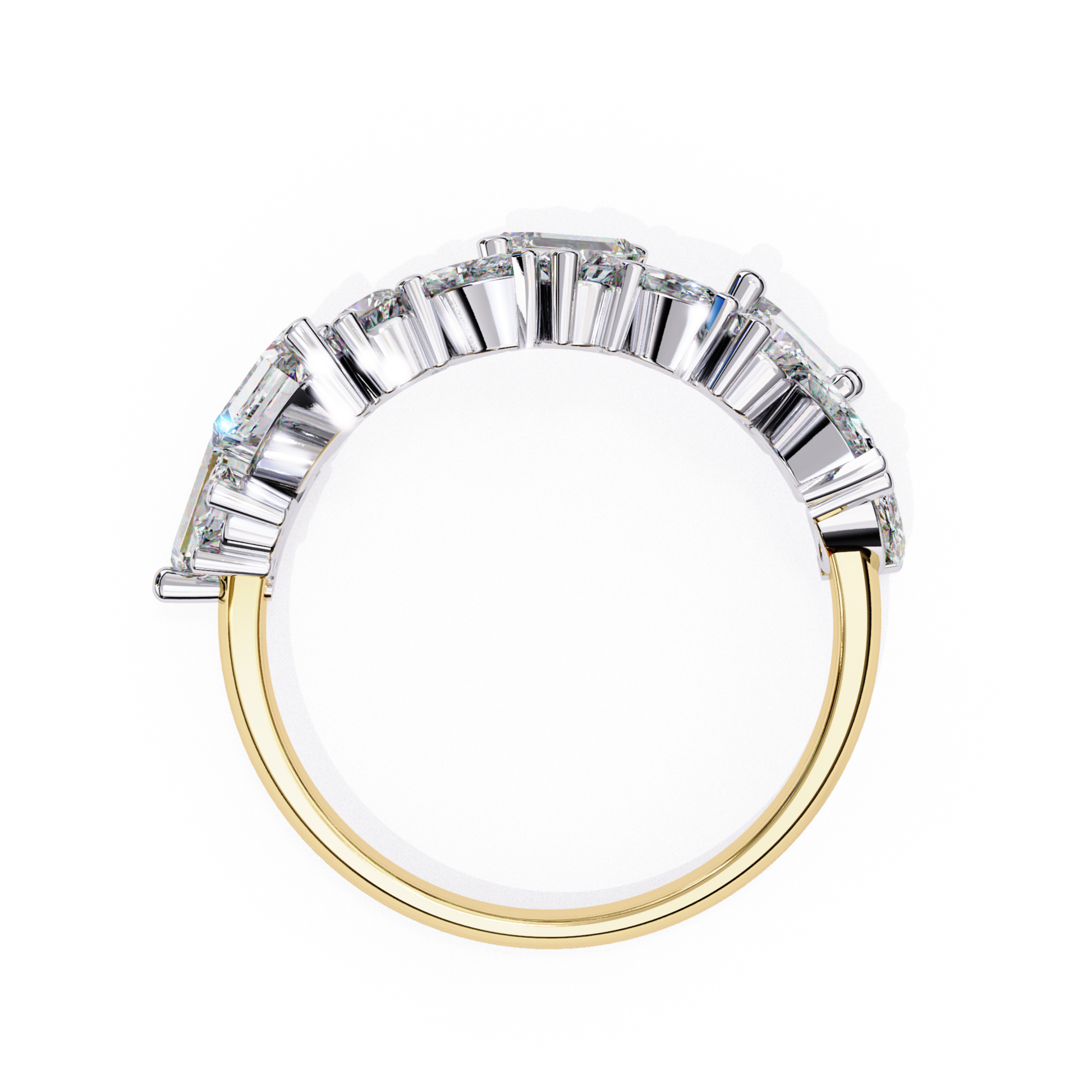 Yellow gold graduated baguette diamond band
Luxury yellow gold graduated baguette cut diamond ring
Elegant yellow gold tapered baguette diamond band
Fine jewelry graduated baguette diamond band top view
Sparkling yellow gold baguette diamond anniversary band
Premium graduated baguette diamond wedding band for women
Designer yellow gold band with graduated baguette diamonds
Modern yellow gold graduated baguette diamond ring
Timeless yellow gold graduated baguette diamond band
Classic yellow gold tapered bagu