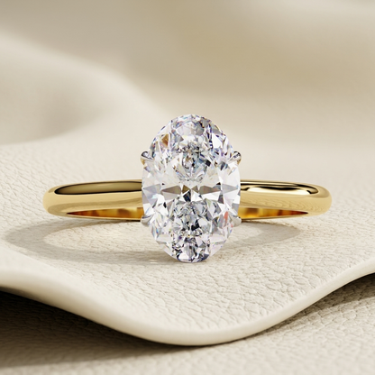 Yellow Gold Oval Cut Diamond Solitaire Ring
Oval Cut Diamond Solitaire Ring in Yellow Gold
Yellow Gold Oval Diamond Ring with Four Prongs
Oval Cut Diamond Engagement Ring in Gold
Yellow Gold Oval Solitaire Ring Close View
Oval Center Diamond Gold Solitaire Ring
Classic Oval Cut Diamond Gold Ring
Yellow Gold Oval Diamond Ring Minimal Design
Oval Cut Diamond Ring with Plain Gold Band
Yellow Gold Oval Solitaire Diamond Ring
