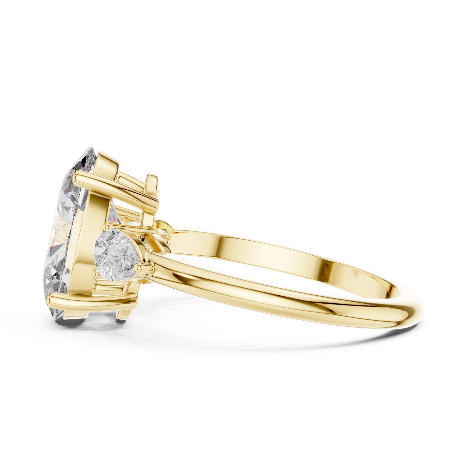 Yellow gold oval diamond ring profile view
Side profile of yellow gold oval diamond ring
Yellow gold oval cut diamond ring profile
Oval diamond ring with pear side stone profile
Yellow gold oval engagement ring side profile
Yellow gold oval center diamond ring profile
Yellow gold oval diamond ring gallery profile
Oval cut diamond ring in yellow gold side view
Yellow gold pear accent oval diamond ring profile
Yellow gold oval diamond ring side detail