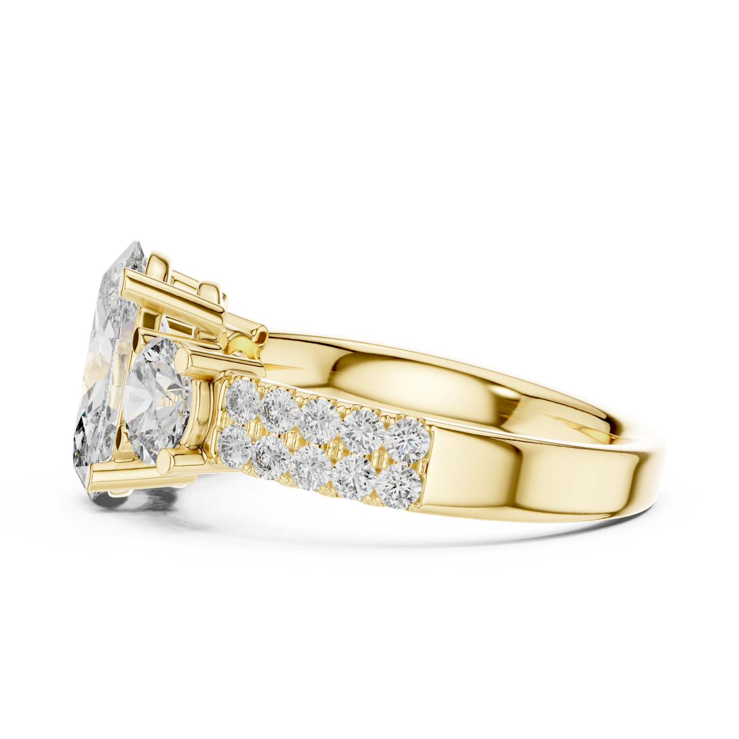 Side view oval diamond engagement ring in yellow gold
Yellow gold oval diamond ring side profile with pave band
Oval cut diamond side view ring with accent diamonds
Yellow gold side angle oval diamond bridal ring
Side profile oval lab diamond ring in yellow gold
Oval diamond engagement ring with side pave details
Yellow gold oval center stone ring side view design
Elegant side view oval diamond ring with round accents
Side angle yellow gold oval diamond statement ring
Oval diamond side profile ring 