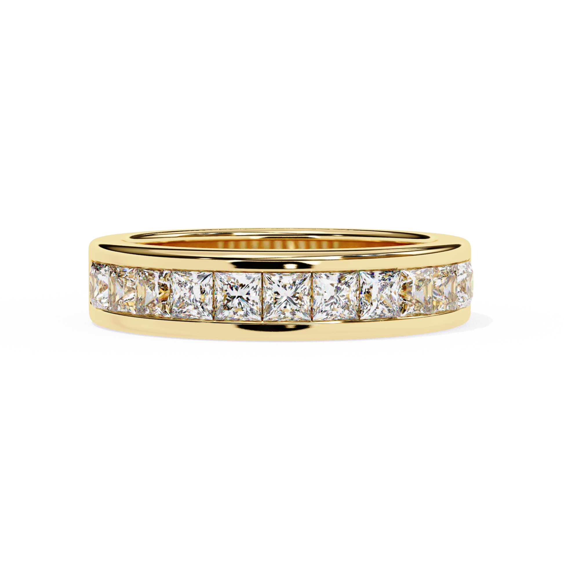 Yellow gold princess cut diamond band
Princess cut diamond channel band yellow gold
Yellow gold band with princess diamonds
Princess cut diamond ring yellow gold
Yellow gold channel set princess diamonds
Princess diamond band front view
Yellow gold straight princess diamond band
Channel princess cut diamond ring
Yellow gold ring with princess diamonds
Princess cut diamond band yellow gold