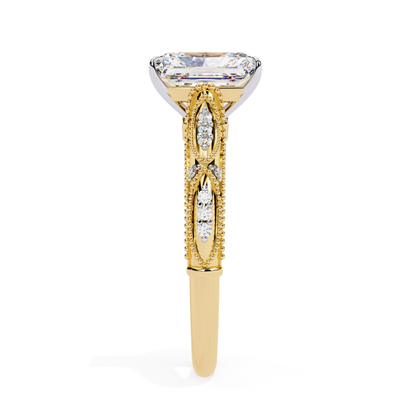 Radiant diamond ring side view
Yellow gold radiant ring profile
Radiant cut diamond gold band
Side view radiant diamond ring
Yellow gold ring with radiant stone
Radiant diamond ring gold setting
Gold band radiant diamond side
Radiant cut diamond ring side
Yellow gold radiant diamond ring
Radiant diamond ring side angle
