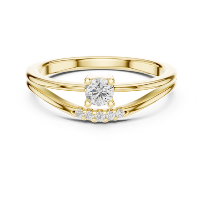 Round diamond bypass ring in yellow gold
Yellow gold diamond ring with split bypass design
Minimal round diamond ring in yellow gold
Yellow gold bypass engagement ring with side diamonds
Round diamond solitaire ring with curved band
Yellow gold ring with round center diamond
Modern bypass diamond ring in yellow gold
Round diamond ring with open crossover band
Yellow gold minimalist diamond bypass ring
Curved yellow gold ring with round diamond center