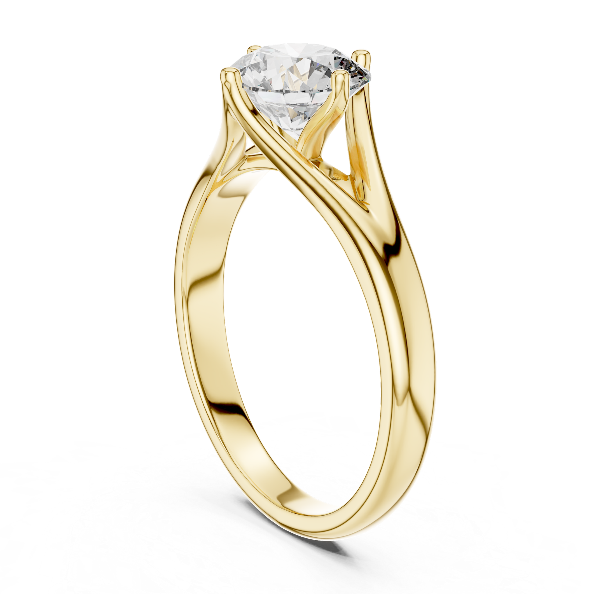 Yellow gold round cut diamond bypass ring profile view
Yellow gold round cut solitaire bypass ring profile
Round cut diamond bypass ring in yellow gold profile
Yellow gold four prong round cut diamond profile
Round cut diamond engagement ring yellow gold profile
Yellow gold bypass band with round cut diamond
Polished yellow gold round cut bypass diamond ring
Modern yellow gold round cut bypass ring profile
Yellow gold solitaire round cut diamond profile view
Round diamond yellow gold bypass shank profile