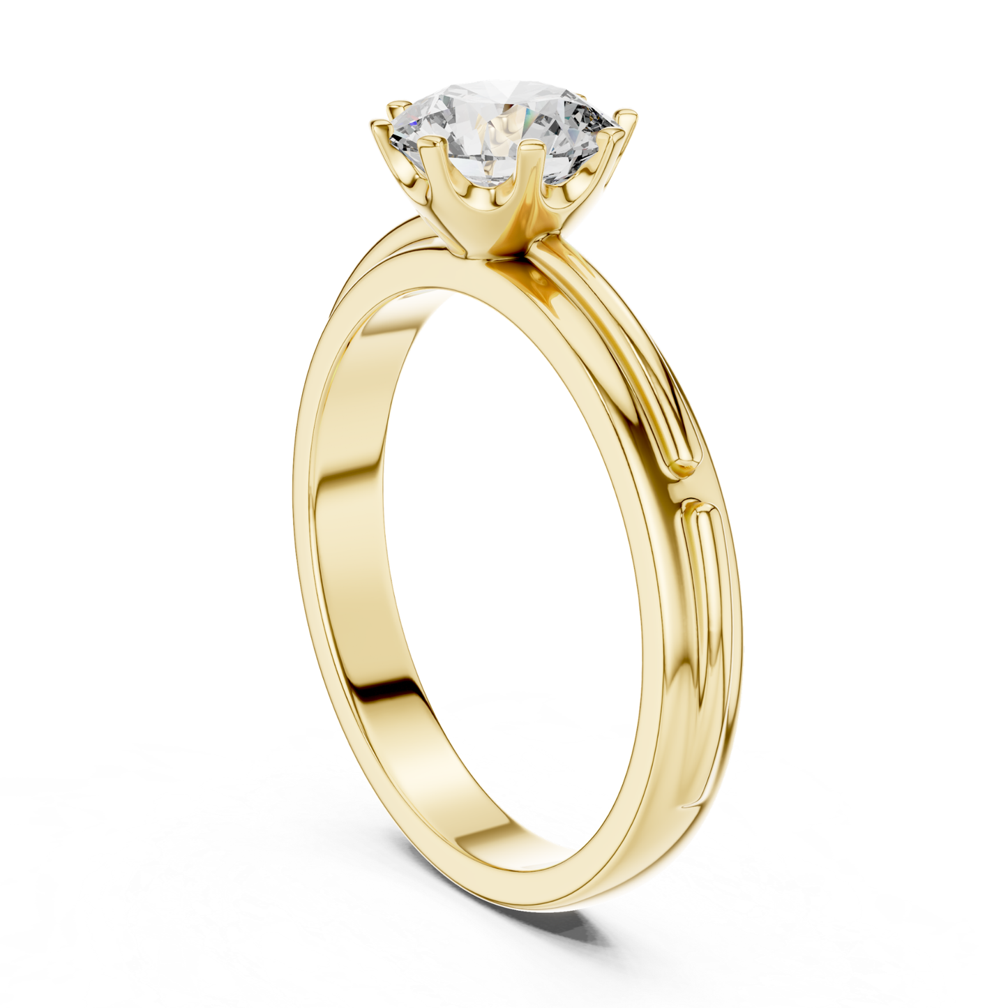 Yellow gold diamond solitaire ring front view
Round cut diamond solitaire ring yellow gold front
Yellow gold diamond ring round stone front view
Classic solitaire round diamond ring yellow gold view
Yellow gold engagement ring round diamond front view
Round diamond prong set ring yellow gold front
Yellow gold single stone diamond ring front view
Round cut diamond ring gold band front view
Yellow gold round diamond ring elegant front view
Classic round diamond ring yellow gold front view