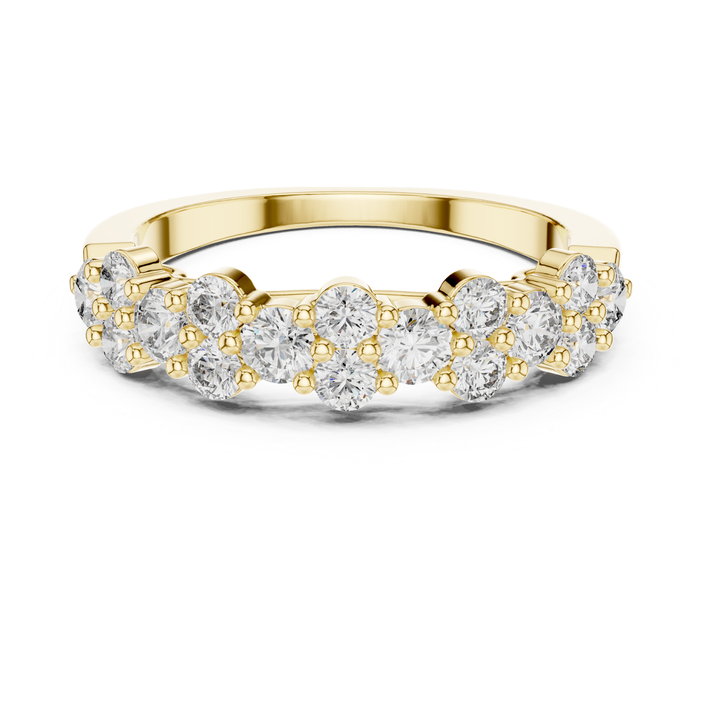 Yellow gold round diamond cluster band ring
Round diamond wedding band in yellow gold
Diamond cluster anniversary ring gold band
Yellow gold multi round diamond ring
Round cut diamond stackable band ring
Yellow gold shared prong diamond band
Minimal round diamond band in gold
Diamond floral cluster ring yellow gold
Elegant round diamond band ring
Yellow gold diamond statement band ring