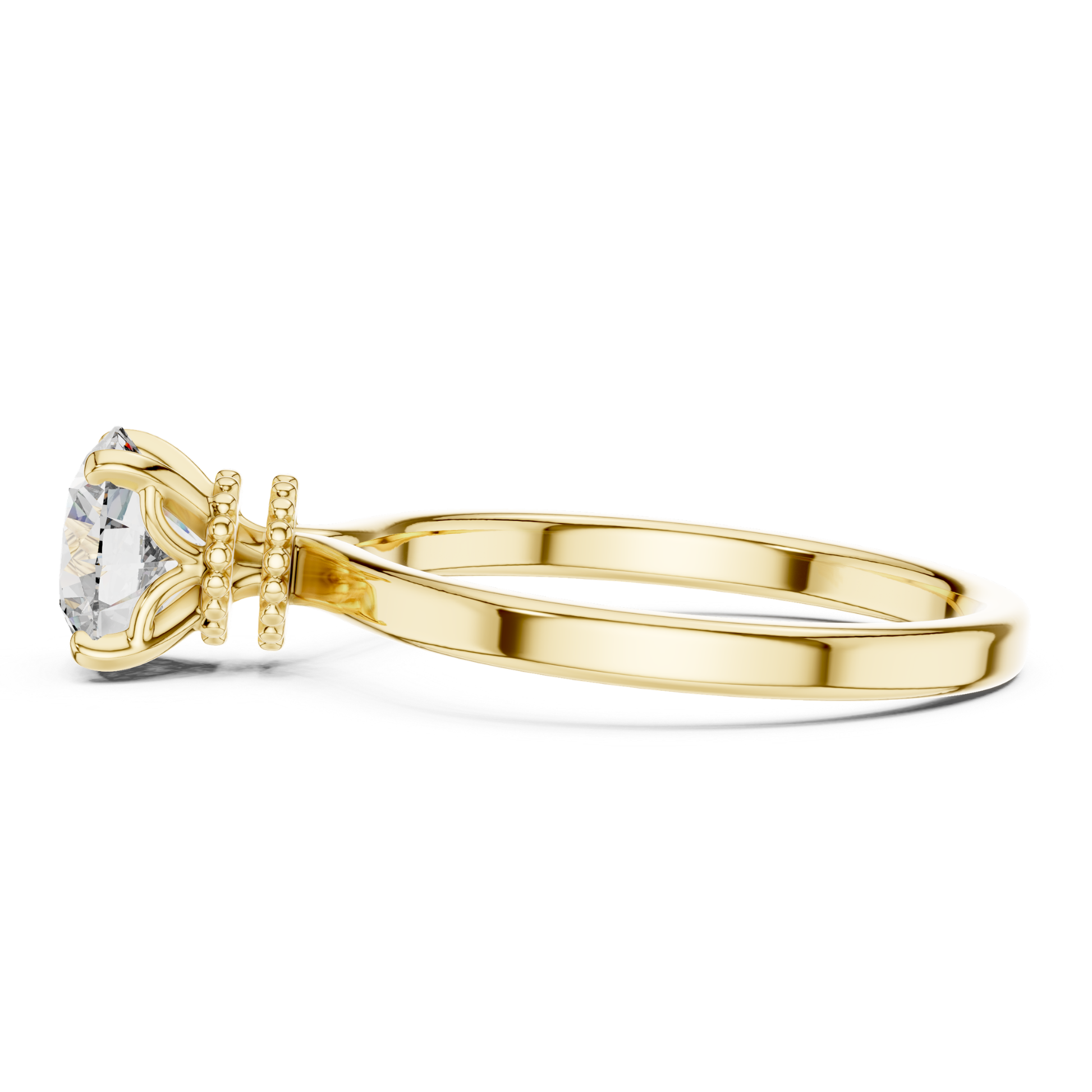 Yellow gold round cut diamond halo ring side view
Round cut diamond halo ring in yellow gold side view
Yellow gold round cut halo diamond ring side view
Round brilliant cut diamond halo ring side view
Yellow gold round cut diamond halo ring side
Yellow gold round cut diamond halo profile view
Polished round cut diamond halo ring in yellow gold
Yellow gold halo set round cut diamond ring
Yellow gold round halo diamond ring side profile
Yellow gold brilliant cut halo diamond ring side