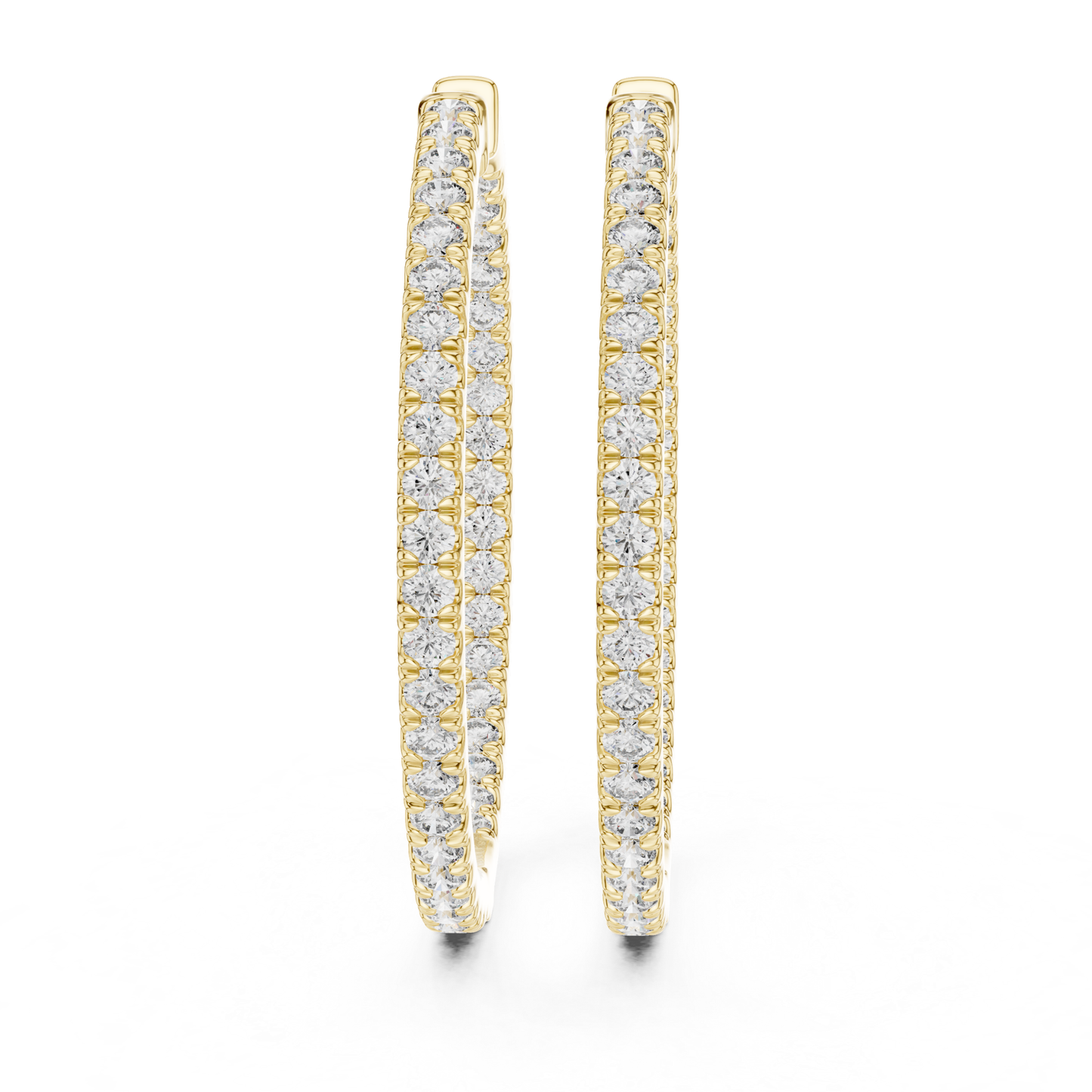 Round diamond yellow gold hoop earrings for women
Yellow gold hoop earrings with round cut diamonds
Front view of round diamond hoop earrings in yellow gold
Slim yellow gold hoops with round diamond design
Elegant round diamond hoop earrings with prong setting
Classic yellow gold hoop earrings with round diamonds
Fine jewelry hoop earrings with round brilliant diamonds
Minimal yellow gold hoops featuring round cut diamonds
Luxury round diamond hoop earrings in yellow gold
Everyday yellow gold hoop earrings 