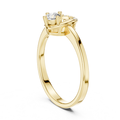 Yellow gold round diamond ring back angle view
Rear side view of yellow gold solitaire diamond ring
Minimal yellow gold ring with elevated diamond setting
Open gallery yellow gold diamond ring design
Elegant yellow gold engagement ring rear profile
Round diamond ring with polished yellow gold band
Fine yellow gold ring with detailed prong structure
Modern solitaire diamond ring with open back design
Delicate yellow gold ring with slim tapered shank
Yellow gold diamond ring with raised gallery setting