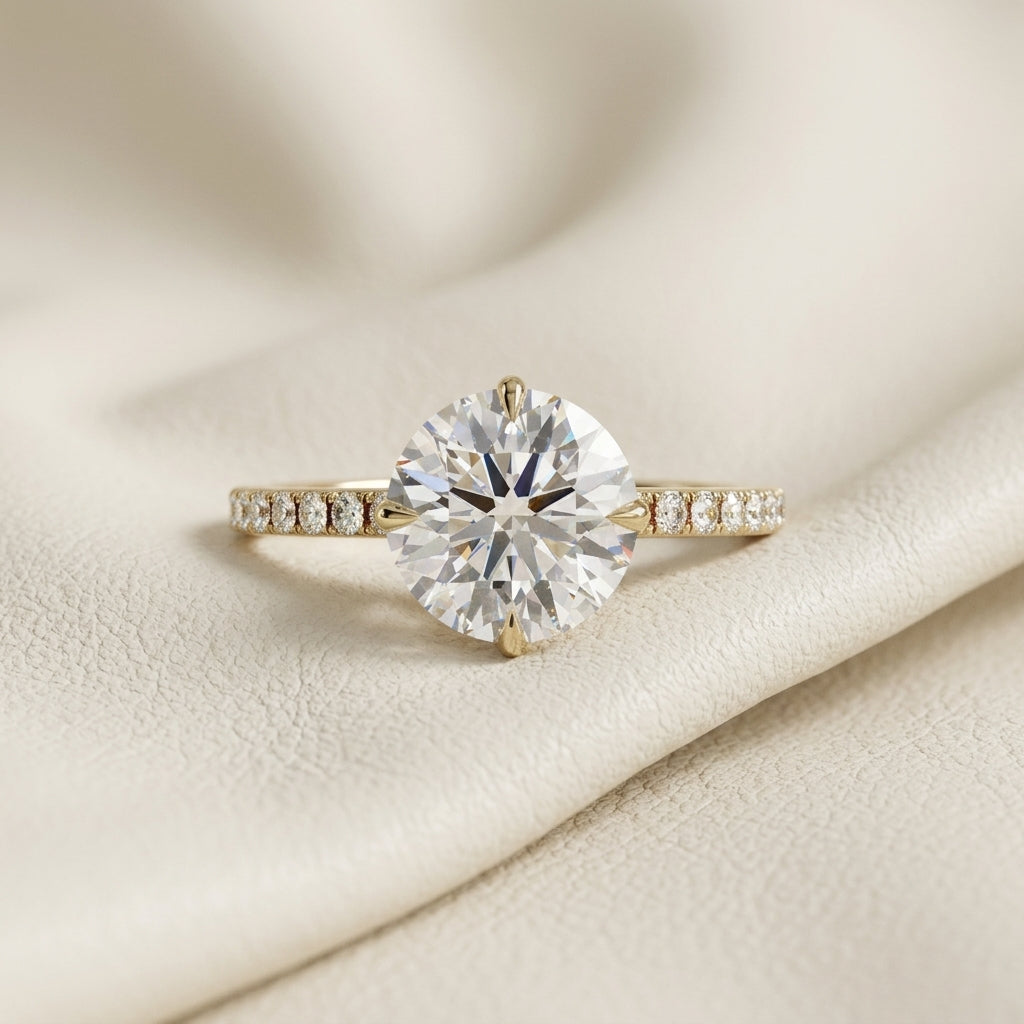 Yellow Gold Round Cut Diamond Solitaire Ring
Round Cut Diamond Solitaire Ring in Yellow Gold
Yellow Gold Round Diamond Engagement Ring
Round Cut Diamond Ring with Gold Band
Yellow Gold Round Solitaire Diamond Ring
Six Prong Round Diamond Gold Ring
Round Cut Center Diamond Gold Ring
Yellow Gold Round Diamond Ring Close View
Classic Round Cut Diamond Solitaire Ring
Yellow Gold Round Diamond Statement Ring