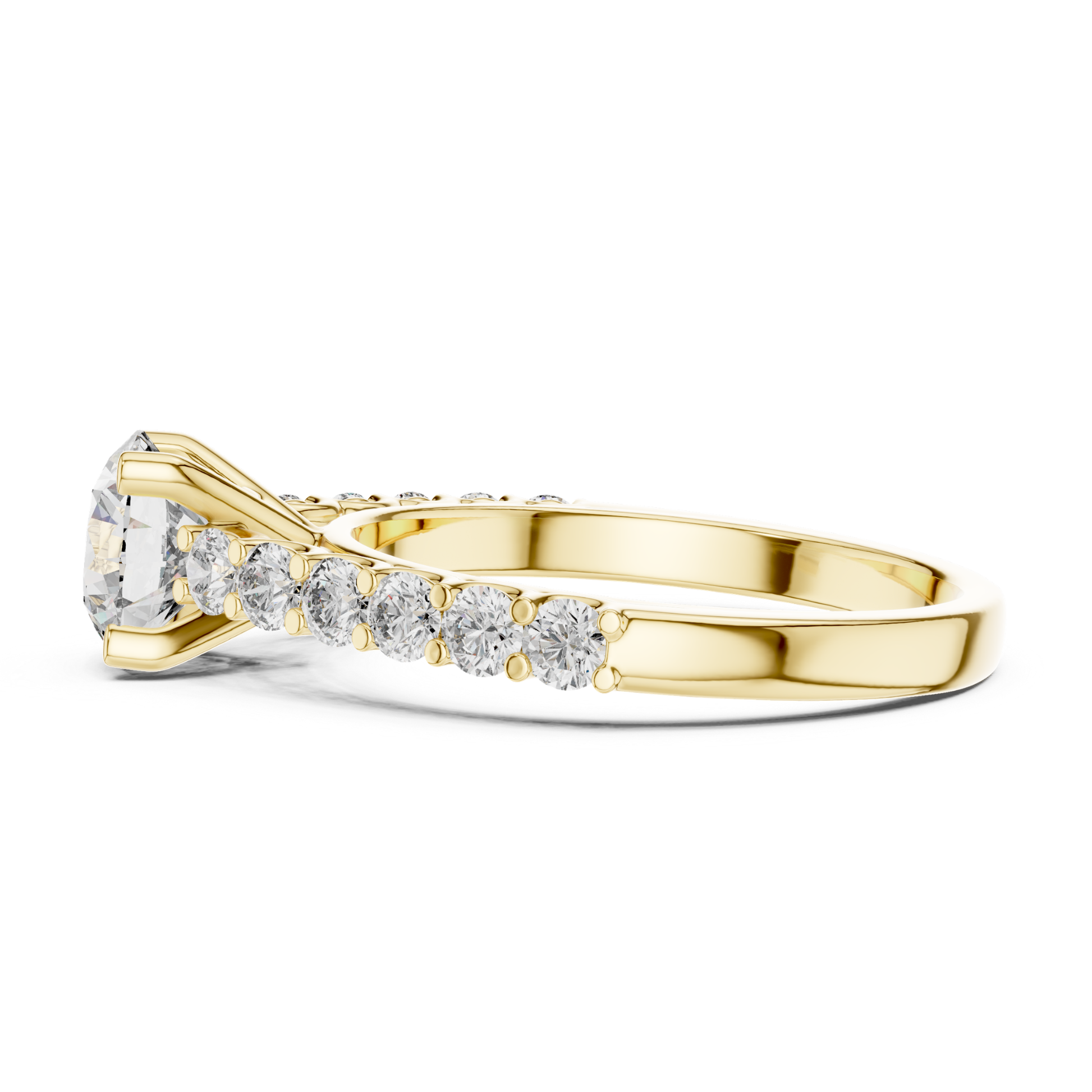 Yellow gold round diamond accent band ring side view
Yellow gold round diamond band ring profile view
Side view round diamond accent band gold ring
Four prong round diamond accent band side view
Yellow gold solitaire diamond band side profile
Round brilliant diamond accent ring side profile
Yellow gold round diamond ring side angle view
Round diamond accent gold band profile design
Yellow gold diamond accent ring side perspective
Round diamond gold band ring profile perspective