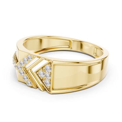 Yellow gold diamond band ring side view
Side profile yellow gold diamond ring
Yellow gold wide band ring side angle
Modern yellow gold diamond ring side detail
Yellow gold geometric ring side perspective
Side view yellow gold fashion diamond ring
Contemporary yellow gold band ring profile
Yellow gold polished ring with side diamonds
Elegant yellow gold ring side design
Yellow gold statement band ring side view