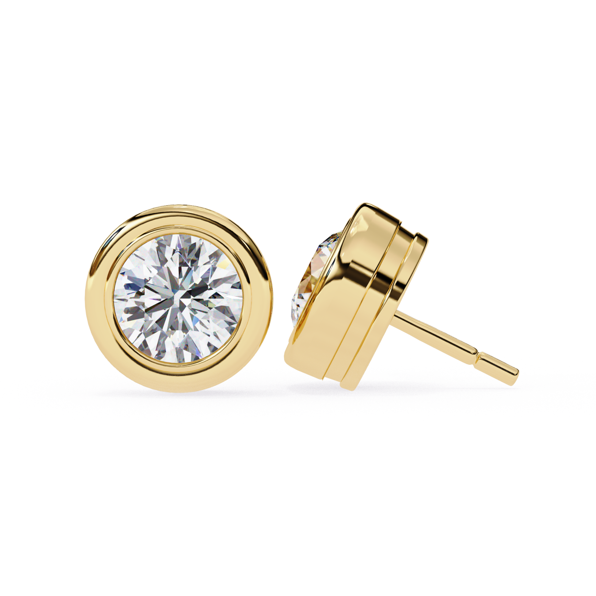 Yellow Gold Round Diamond Bezel Stud Front Side View
Front Side Round Diamond Bezel Stud Earrings
Yellow Gold Bezel Set Round Diamond Stud Earrings
Round Diamond Bezel Stud Earrings Side Profile
Yellow Gold Solitaire Bezel Diamond Stud Earrings
Fine Jewelry Round Diamond Bezel Stud Earrings
Elegant Yellow Gold Round Bezel Diamond Earrings
Yellow Gold Round Diamond Stud Side Profile
Luxury Yellow Gold Bezel Diamond Stud Earrings
Round Diamond Bezel Stud Earrings Yellow Gold