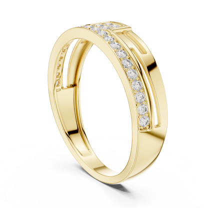 Yellow gold curved pave band ring with round diamonds
Elegant yellow gold round diamond fashion ring
Modern yellow gold diamond band with curved design
Yellow gold geometric ring with pave diamond accents
Luxury yellow gold diamond statement ring for women
Fine jewelry yellow gold curved diamond band ring
Stylish yellow gold contemporary diamond ring design
Handmade yellow gold round diamond ring closeup
Unique yellow gold pave diamond band for women
Yellow gold sparkling diamond curved ring