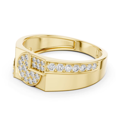 Side view yellow gold round diamond geometric band ring
Yellow gold round diamond modern band ring angle
Geometric yellow gold diamond statement ring side view
Polished yellow gold round diamond fashion band ring
Luxury yellow gold geometric designer diamond ring
Sleek yellow gold round diamond wide band ring
Contemporary yellow gold diamond accented band ring
Elegant yellow gold geometric diamond ring profile
Minimal yellow gold round diamond ring
Yellow gold modern geometric diamond band side angle