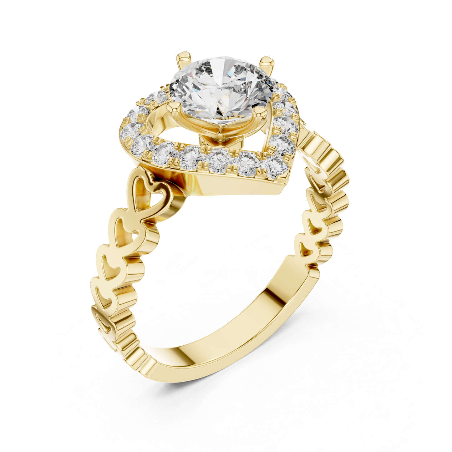 Yellow gold round diamond heart halo ring angled view
Angled yellow gold heart halo diamond ring design
Yellow gold heart shaped diamond ring angled profile
Round diamond yellow gold heart halo ring design
Yellow gold polished heart halo diamond ring angle
Yellow gold heart frame round diamond ring profile
Modern yellow gold heart halo diamond ring design
Yellow gold open heart band diamond ring angle
Elegant yellow gold heart engagement ring profile
Yellow gold round diamond heart ring angled view