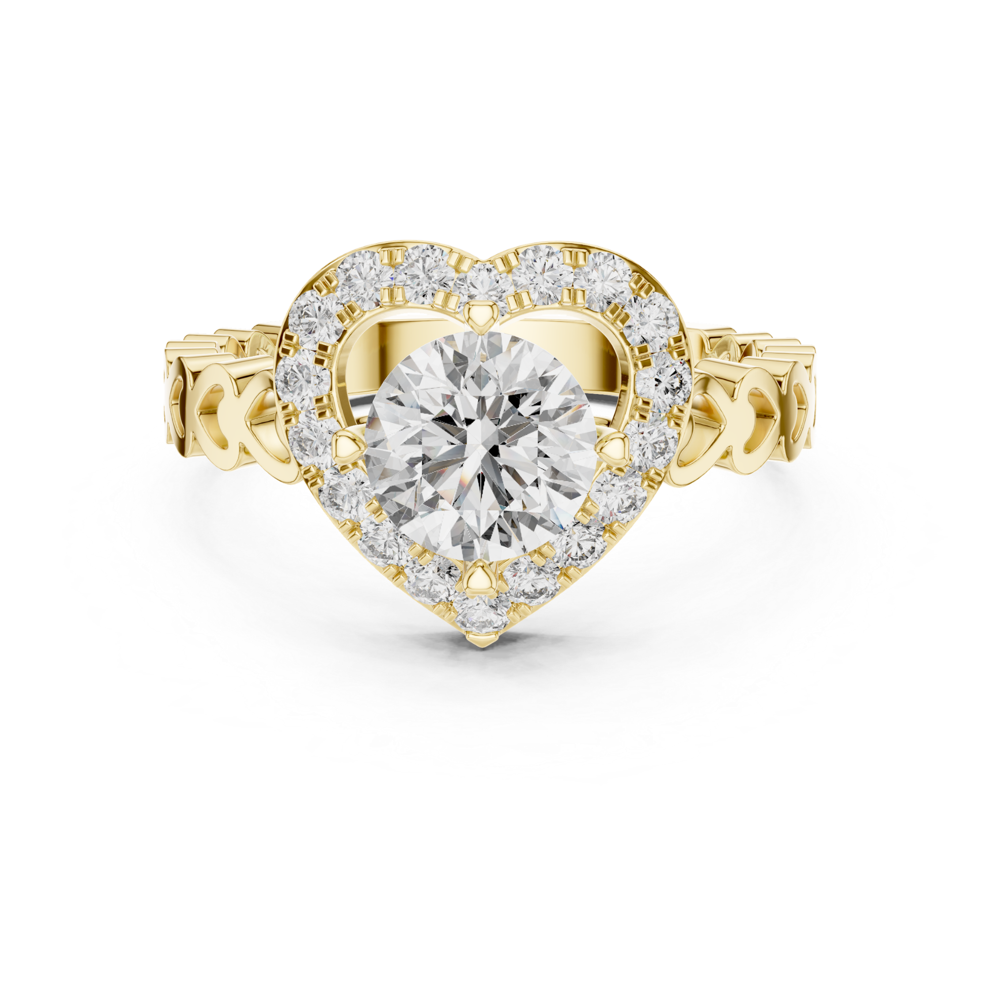 Yellow gold round diamond heart halo ring front view
Yellow gold heart halo round diamond ring design
Round diamond yellow gold heart shaped halo ring
Yellow gold heart frame diamond ring front design
Yellow gold polished heart halo diamond ring style
Round diamond yellow gold heart cluster ring design
Yellow gold heart halo solitaire diamond ring view
Yellow gold diamond heart ring with open gallery
Modern yellow gold round diamond heart halo ring
Yellow gold heart shaped diamond engagement ring