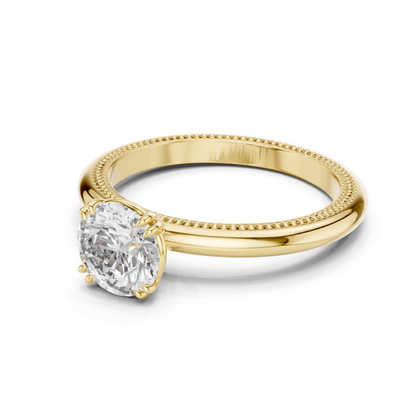 Yellow gold round diamond milgrain ring side angle
Round diamond milgrain ring in yellow gold side angle
Yellow gold round diamond milgrain ring side angle
Round brilliant diamond milgrain ring side angle
Yellow gold round milgrain diamond ring side angle
Yellow gold round diamond milgrain ring side view
Polished round diamond milgrain ring in yellow gold
Yellow gold milgrain diamond ring side angle view
Yellow gold round milgrain ring side angle view
Yellow gold round brilliant milgrain ring side angle